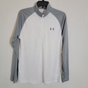 Under Armour Velocity Base Layer 1/4 Zip Pullover Moisture Wicking Gorp Medium
